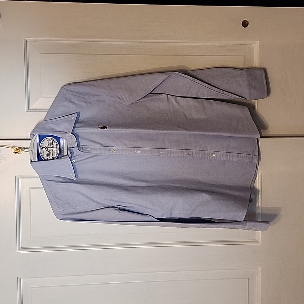 Ralph Lauren, slim fit blue button down, size 8